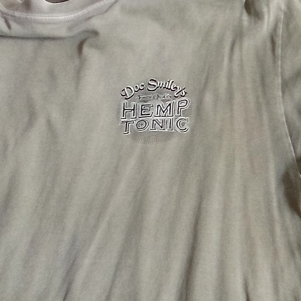 Crazy Shirts Presents Hemp Tonic Graphic T-Shirt - Tan Green - Picture 3 of 8